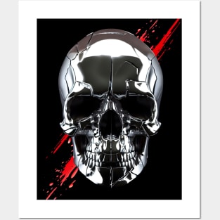 Chrome Skull Posters and Art